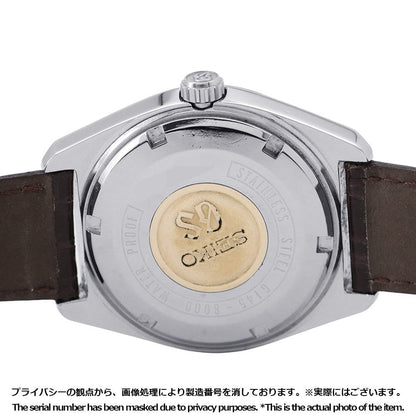 SEIKO Grand Seiko Hi-Beat Date W36mm Stainless Steel Leather Silver Dial6145-8000