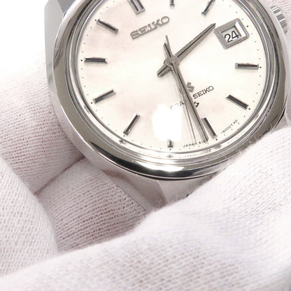 SEIKO Grand Seiko Hi-Beat Date W36mm Stainless Steel Leather Silver Dial6145-8000