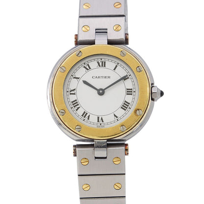 CARTIER Santos Vendôme SM W26.9mm Stainless Steel YG White Dial8191