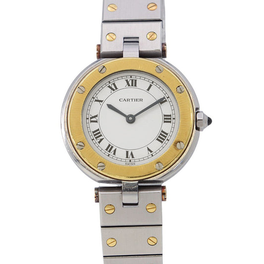 CARTIER Santos Vendôme SM W26.9mm Stainless Steel YG White Dial8191