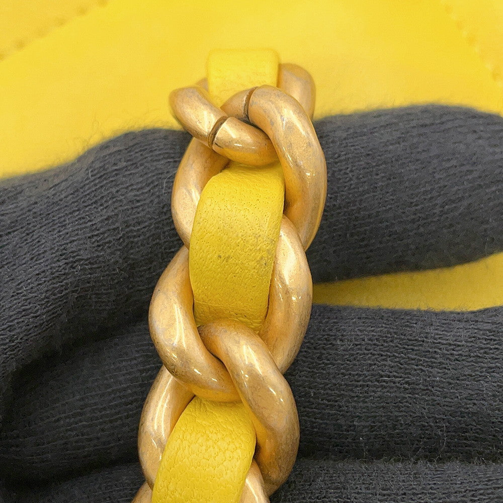 CHANEL 19 ChainShoulder Bag YellowAS1160 Lambskin