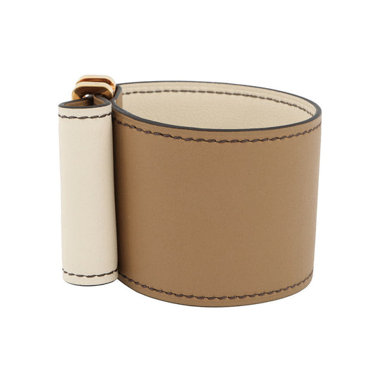 HERMES Elan Bracelet Size T2 Chai/Nata Swift Leather