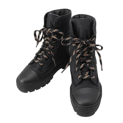 HERMES Short boots《Fresh》 Black Nappa Calf Leather Size 36H