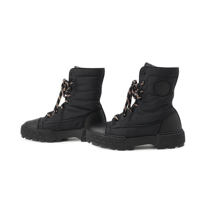 HERMES Short boots《Fresh》 Black Nappa Calf Leather Size 36H