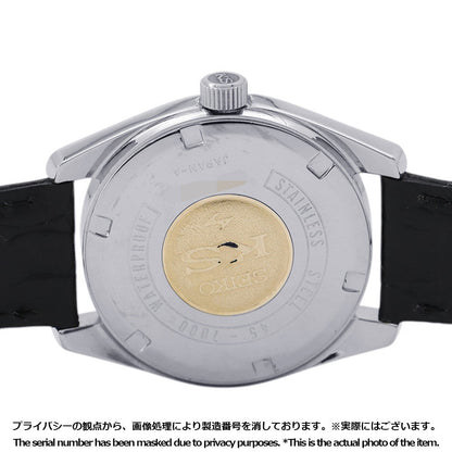 SEIKO King SEIKO W36mm Stainless Steel Leather Silver Dial45-7000
