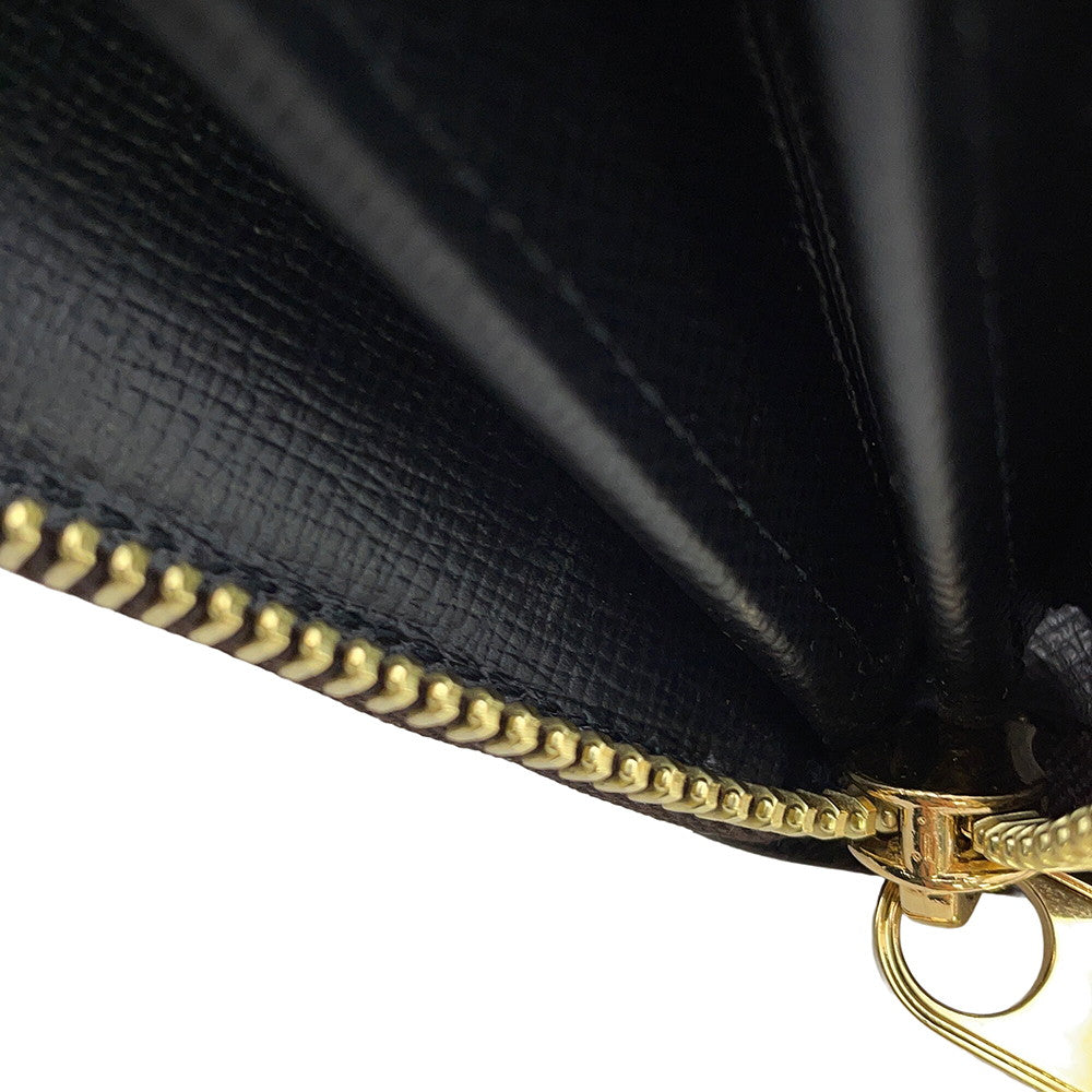 LOUIS VUITTON Zippy Wallet NoirM82444 Monogram Reverse Canvas