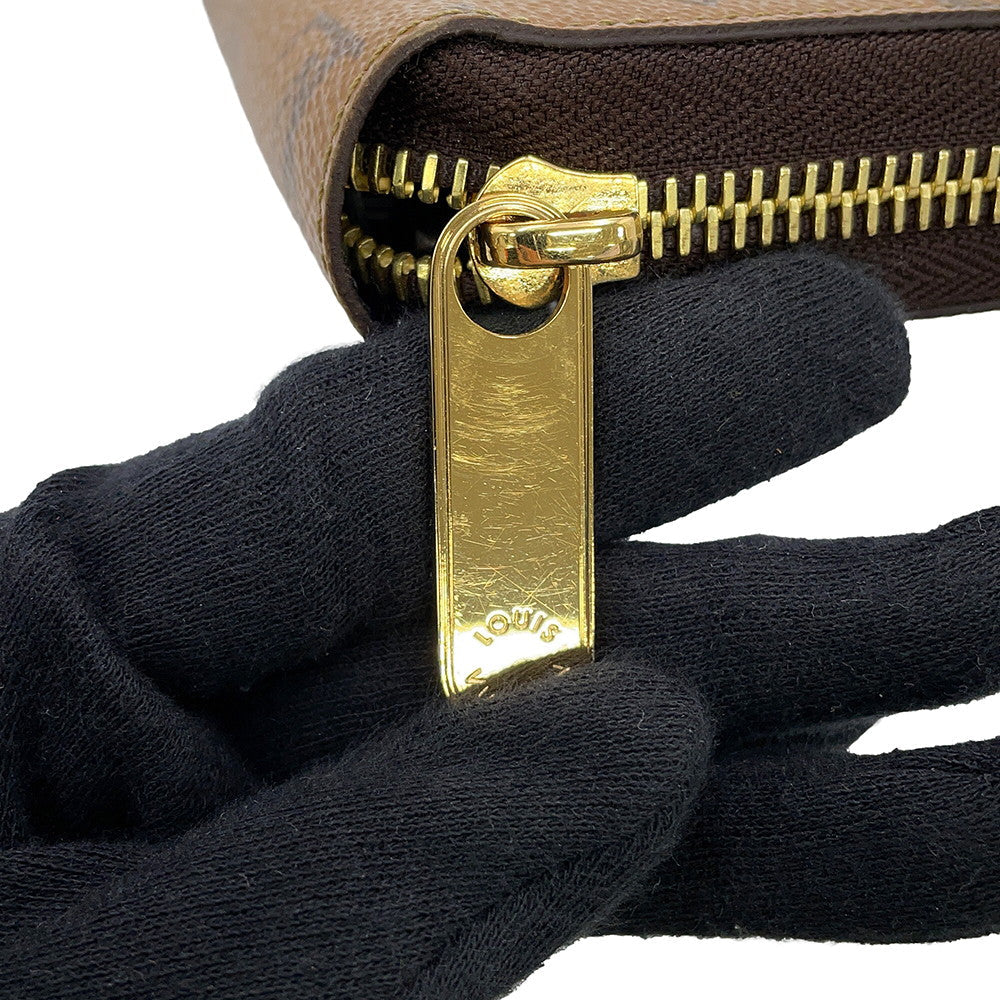 LOUIS VUITTON Zippy Wallet NoirM82444 Monogram Reverse Canvas
