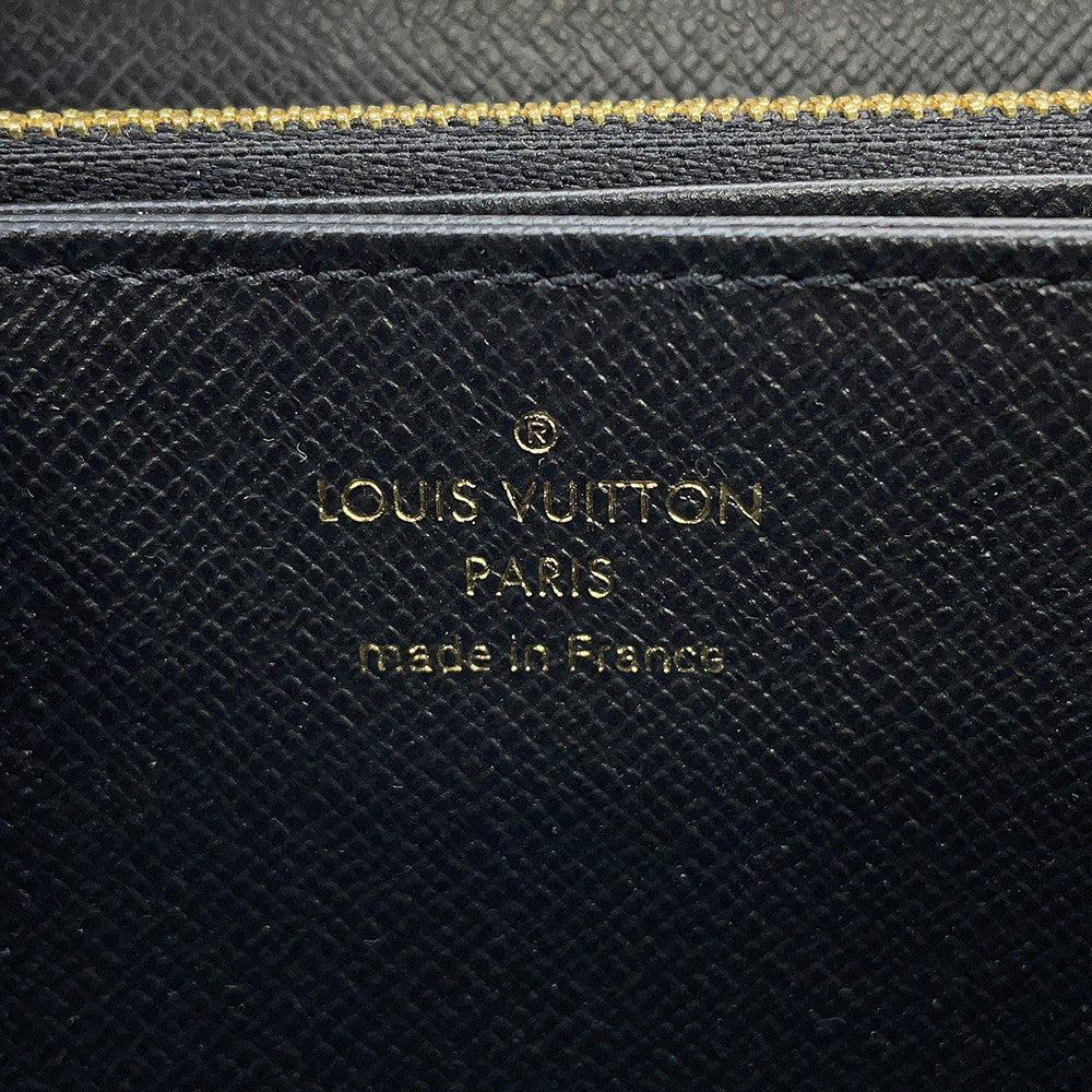 LOUIS VUITTON Zippy Wallet NoirM82444 Monogram Reverse Canvas