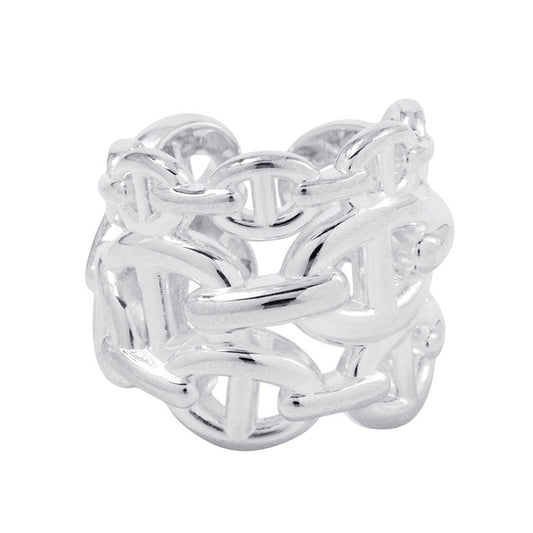 HERMES Chaine d'Ancre Anchene Ring Size GM/48/#8 SV925