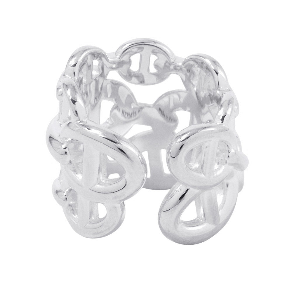 HERMES Chaine d'Ancre Anchene Ring Size GM/48/#8 SV925