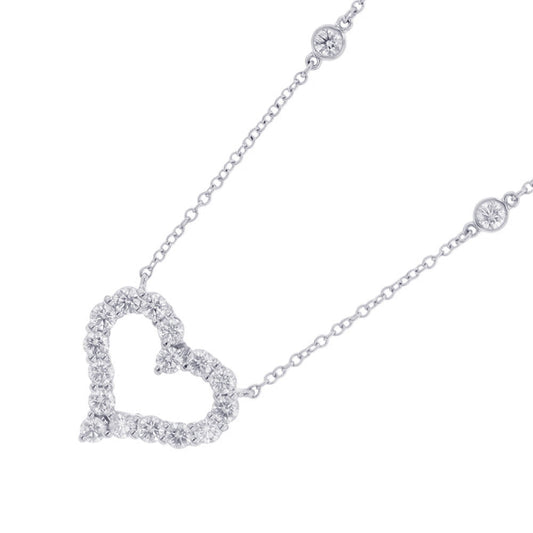 TIFFANY&Co. Sentimental Heart by the Yard Pendant Pt950