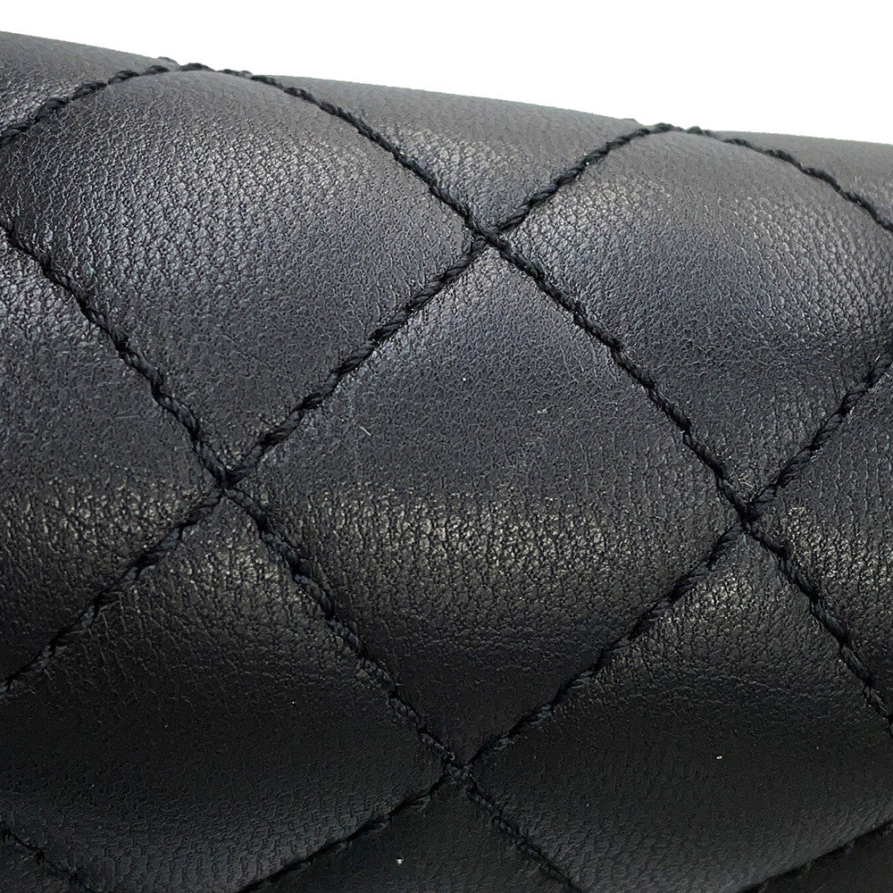 CHANEL Coco Handle 2WAYHandbag BlackAS2215 Leather Size XXS