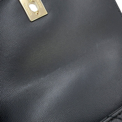CHANEL Coco Handle 2WAYHandbag BlackAS2215 Leather Size XXS