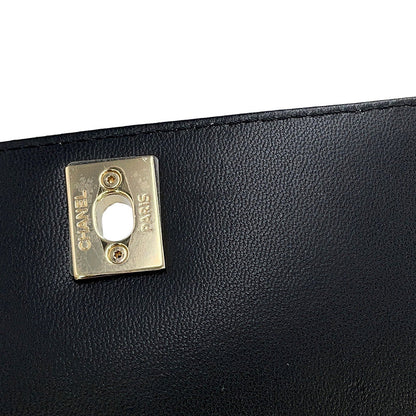 CHANEL Coco Handle 2WAYHandbag BlackAS2215 Leather Size XXS