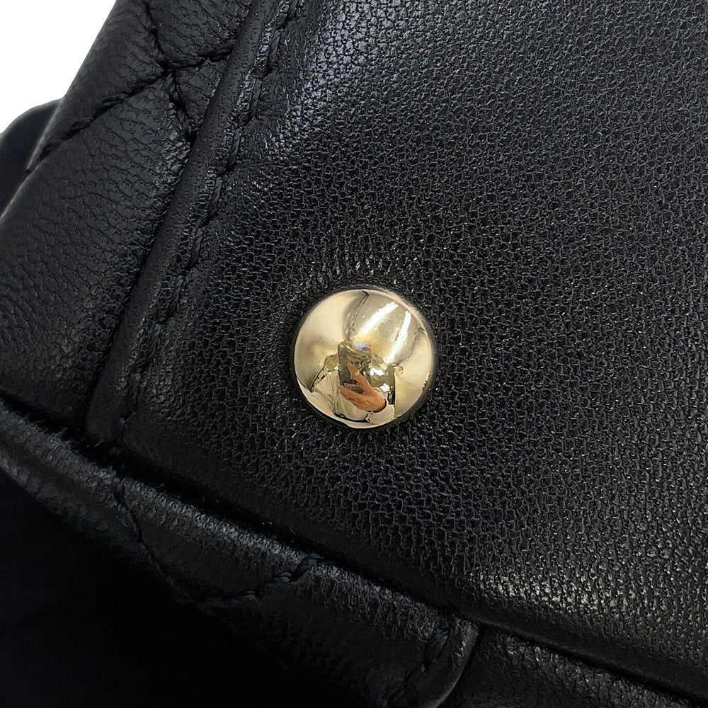 CHANEL Coco Handle 2WAYHandbag BlackAS2215 Leather Size XXS