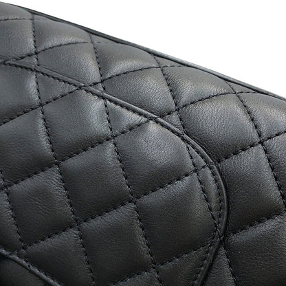 CHANEL Coco handle Dark Gray/BlackA92990 Lambskin beads Size Small