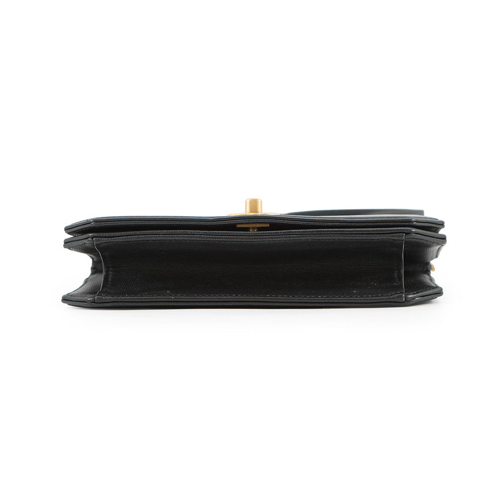 CHANEL Matelasse Classic Chain Wallet BlackA91576 Caviar Leather