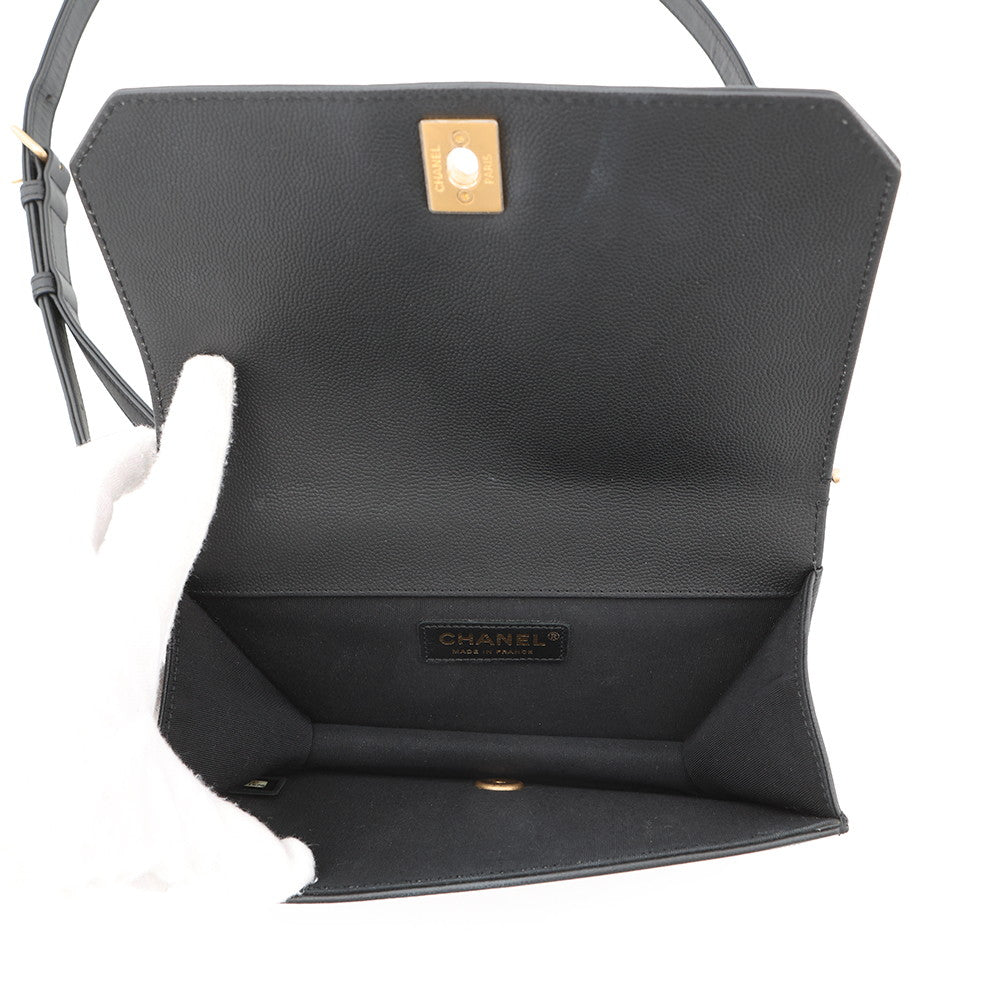 CHANEL Matelasse Classic Chain Wallet BlackA91576 Caviar Leather