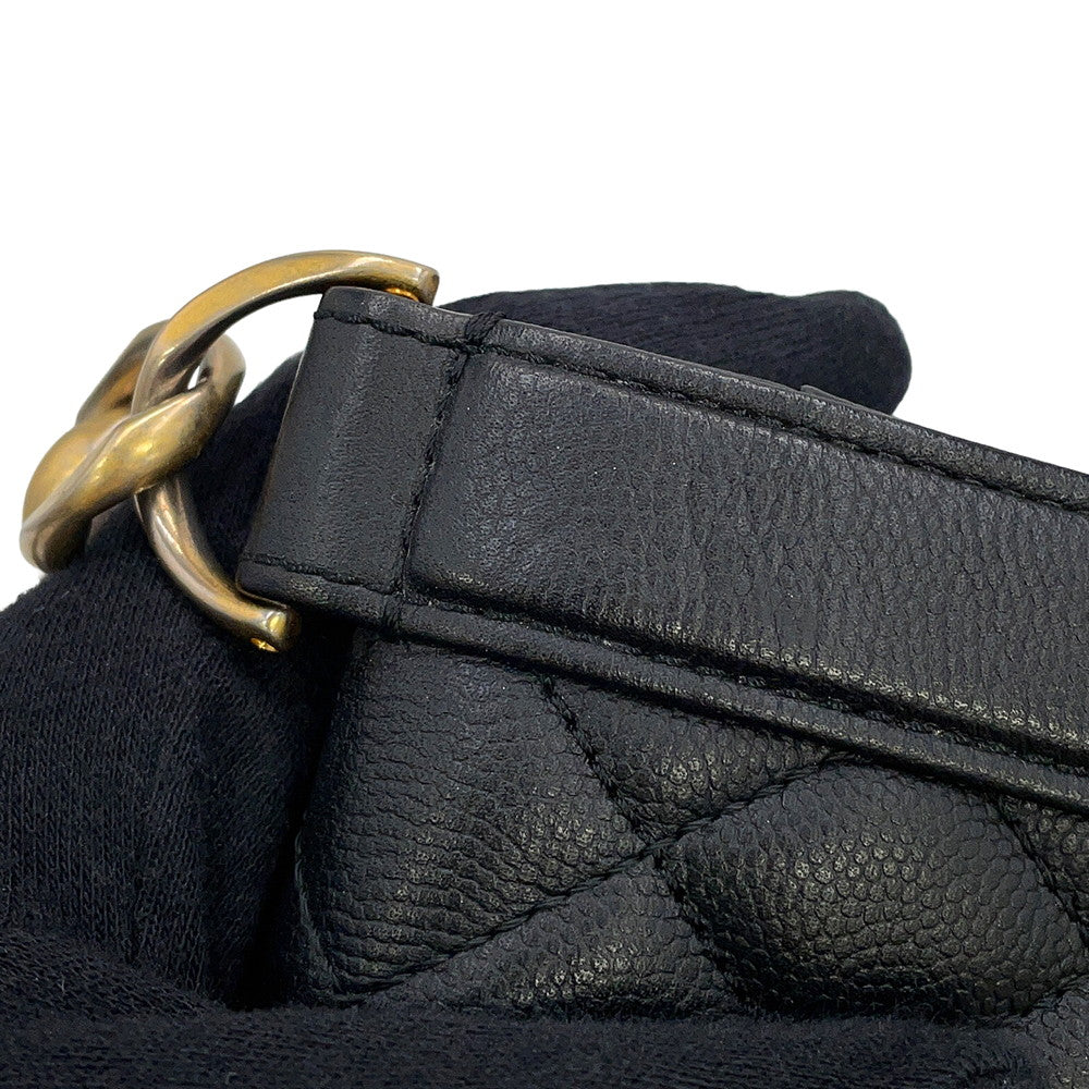 CHANEL Matelasse Classic Chain Wallet BlackA91576 Caviar Leather