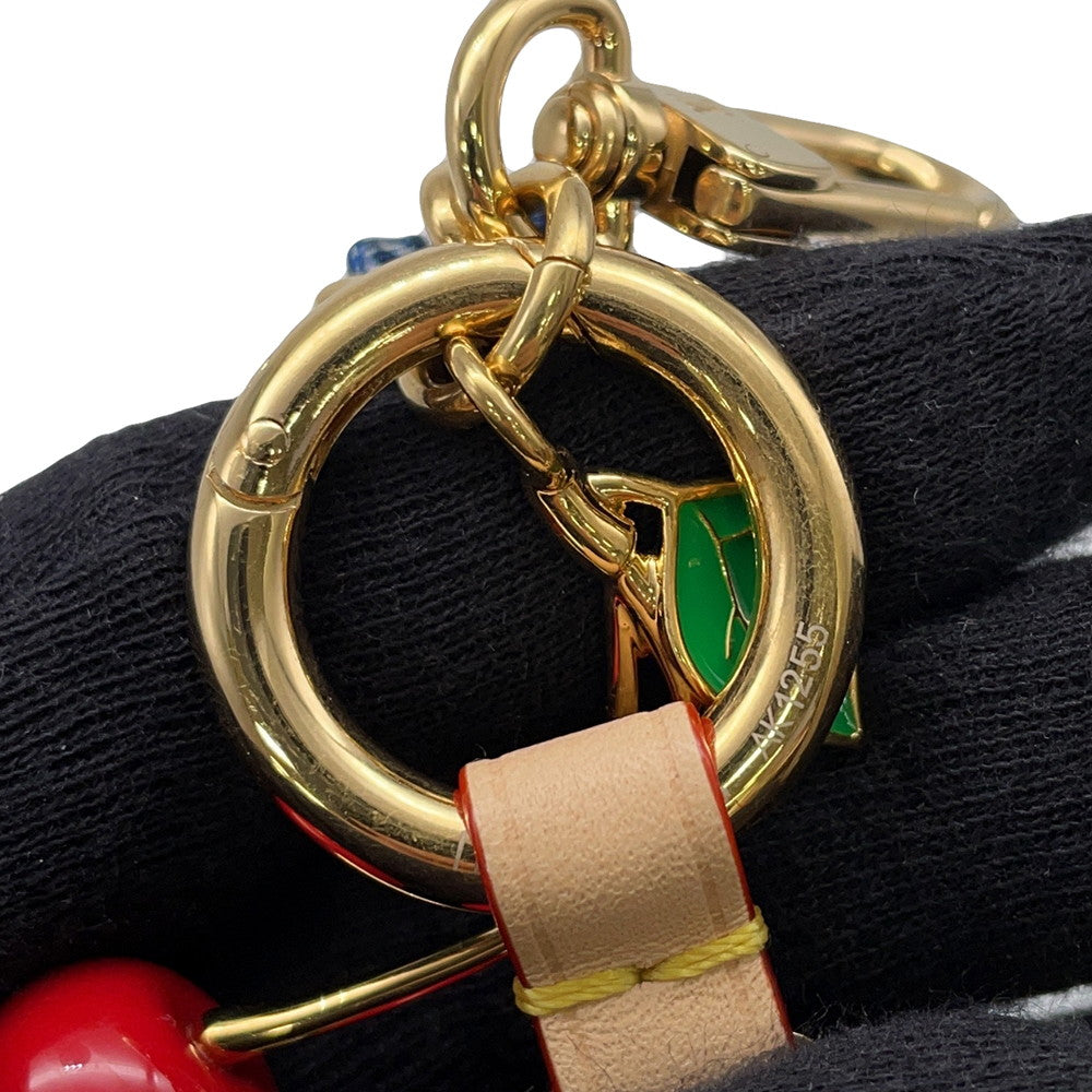 LOUIS VUITTON LVxTM FawnBag Charm Blue/RedM02623 Monogram Denim Metal