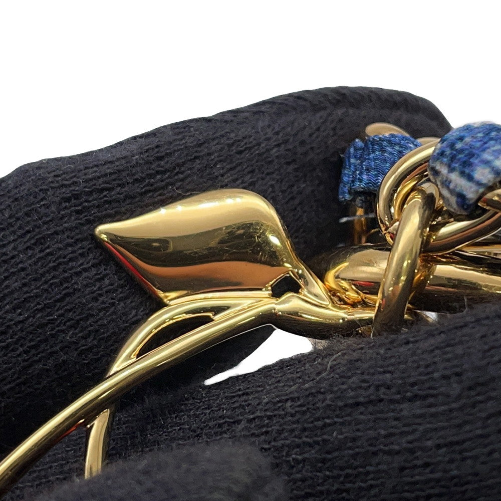 LOUIS VUITTON LVxTM FawnBag Charm Blue/RedM02623 Monogram Denim Metal