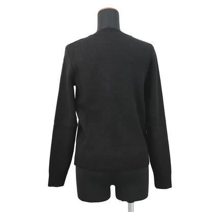 CELINE logo boat neck sweater Size XS Black / Off-whiteRY06J0U62.38OW Wool 53% Cashmere47%