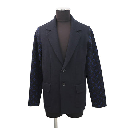 LOUIS VUITTON Monogram Jacket Size S Navy1ABJ5Y Wool 100%