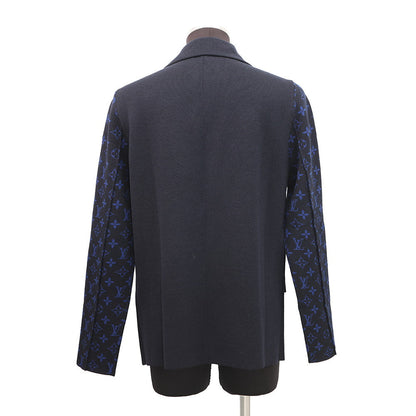 LOUIS VUITTON Monogram Jacket Size S Navy1ABJ5Y Wool 100%