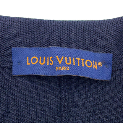 LOUIS VUITTON Monogram Jacket Size S Navy1ABJ5Y Wool 100%