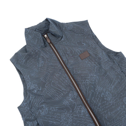 Berluti Scritto Best Warm-Up Jacket Size 46 Washed IndigoR24OGL19 Nylon100%