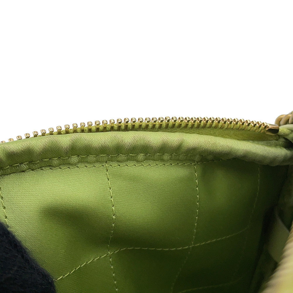 CHANEL CC Logo Matelasse Chain Shoulder Bag Light GreenAS2201 Lambskin