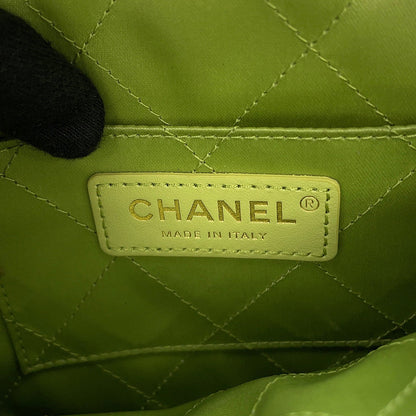 CHANEL CC Logo Matelasse Chain Shoulder Bag Light GreenAS2201 Lambskin