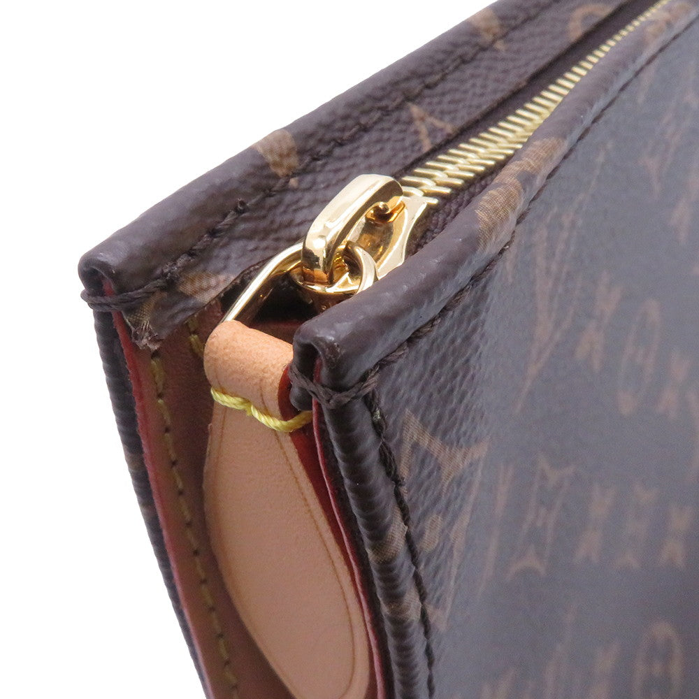 LOUIS VUITTON Toiletry Pouch on Chain BrownM81412 Monogram