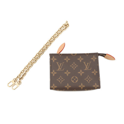 LOUIS VUITTON Toiletry Pouch on Chain BrownM81412 Monogram