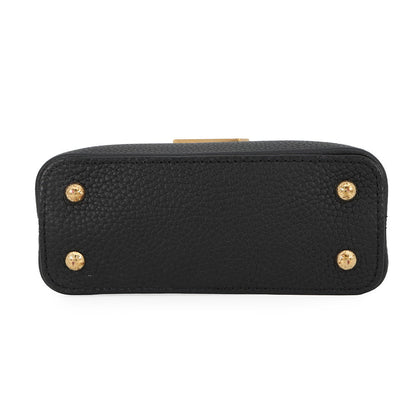 LOUIS VUITTON Capucines NoirM10166 Taurillon Leather Size NANO
