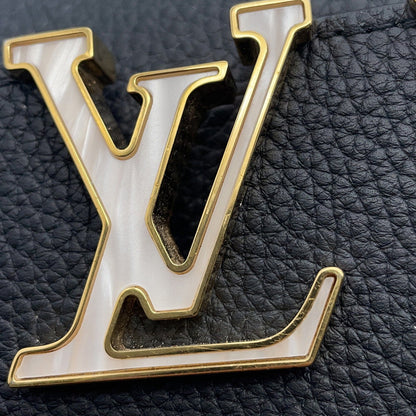 LOUIS VUITTON Capucines NoirM10166 Taurillon Leather Size NANO