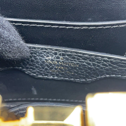 LOUIS VUITTON Capucines NoirM10166 Taurillon Leather Size NANO