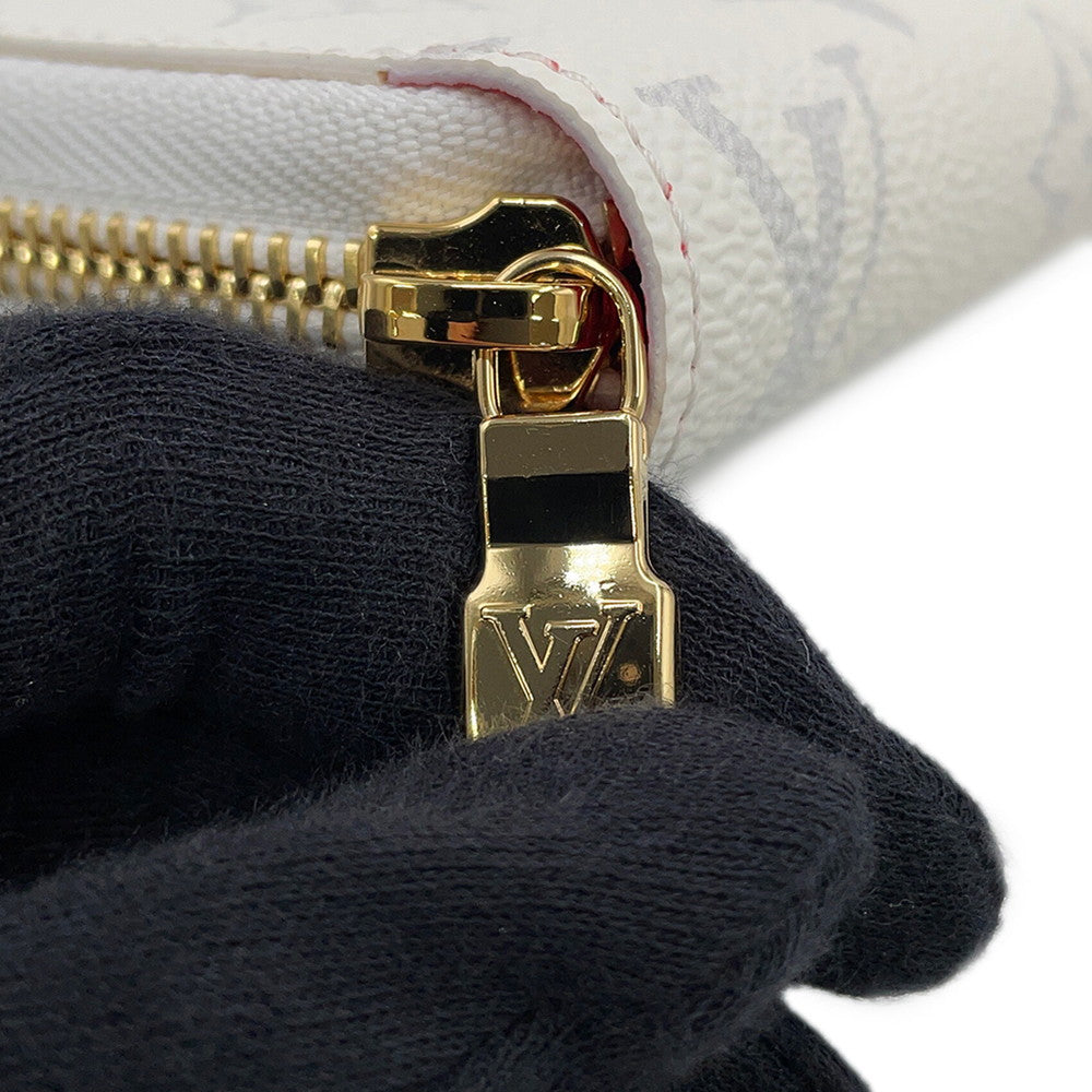 LOUIS VUITTON Zippy Wallet LV × TM WhiteM14240 Monogram Cherry