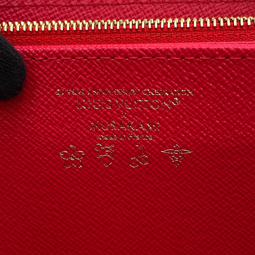 LOUIS VUITTON Zippy Wallet LV × TM WhiteM14240 Monogram Cherry