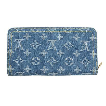 LOUIS VUITTON LV × TM Zippy Wallet BlueM23161 Monogram Cherry Denim