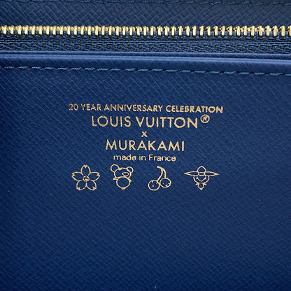 LOUIS VUITTON LV × TM Zippy Wallet BlueM23161 Monogram Cherry Denim