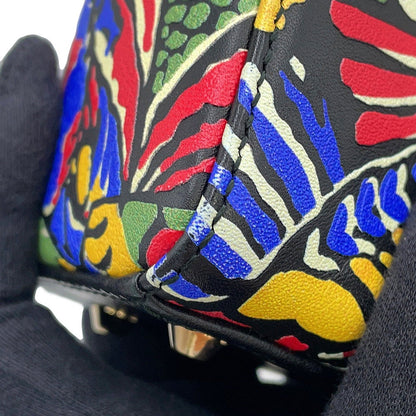 Dior Lady Dior 2WAY Handbag Multicolor Leather Size Mini