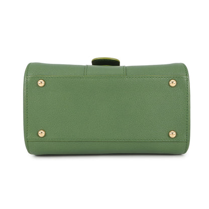 Delvaux Brillon 2WAY Handbag Green Leather Size Mini