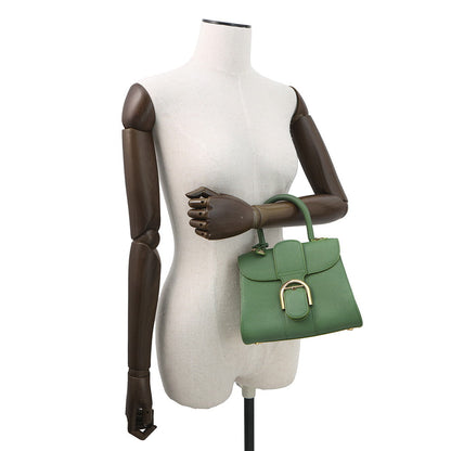 Delvaux Brillon 2WAY Handbag Green Leather Size Mini
