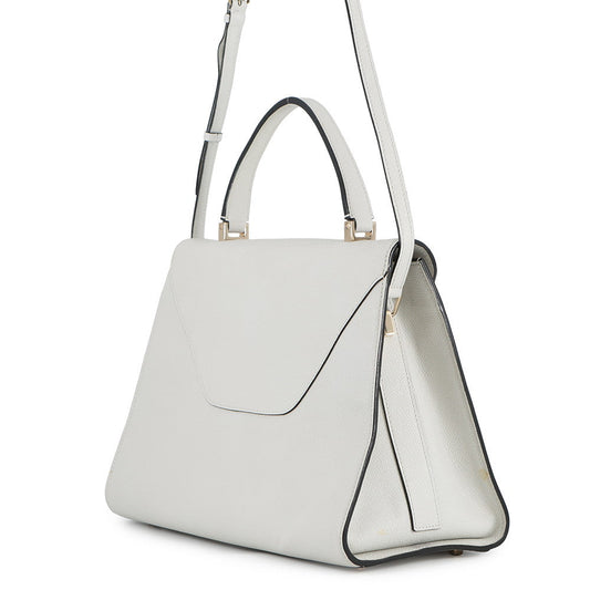 Valextra Valextra Idide 2WAY Handbag Light Gray Leather Size Large