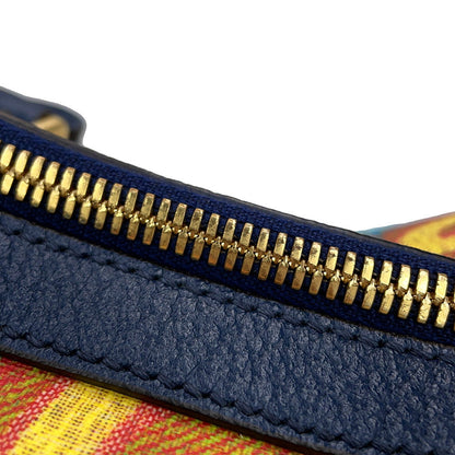 GUCCI GG Kaleidoscope Travel Bag 100th Anniversary Model Yellow/Navy647815 PVC Leather