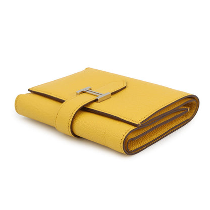 HERMES Bean combine Jaune Ambre Chevre Myzore Goatskin