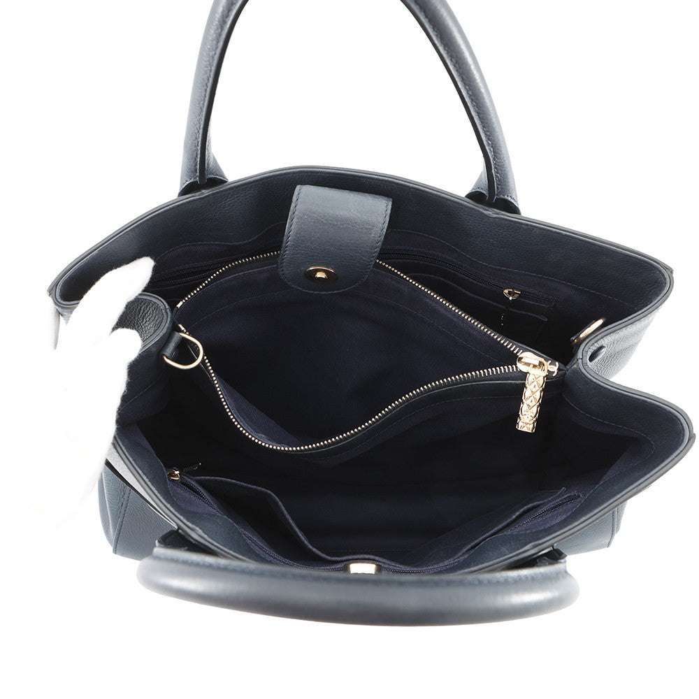 CHANEL Neo Executive 2WAY Tote Bag NavyA69931 Leather Size Large