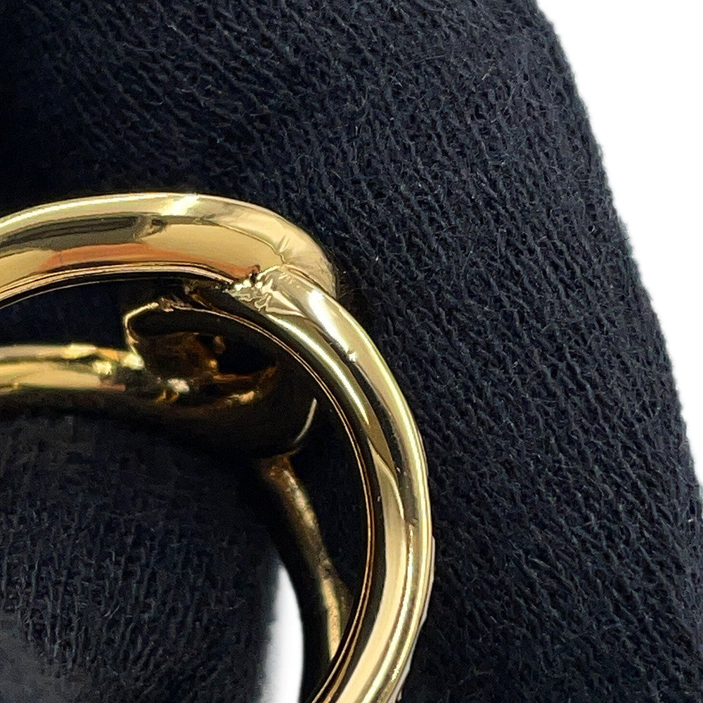 CHANEL CC logo Ring Size Approximately No. 12 Black/WhiteABD000 Gold Plated