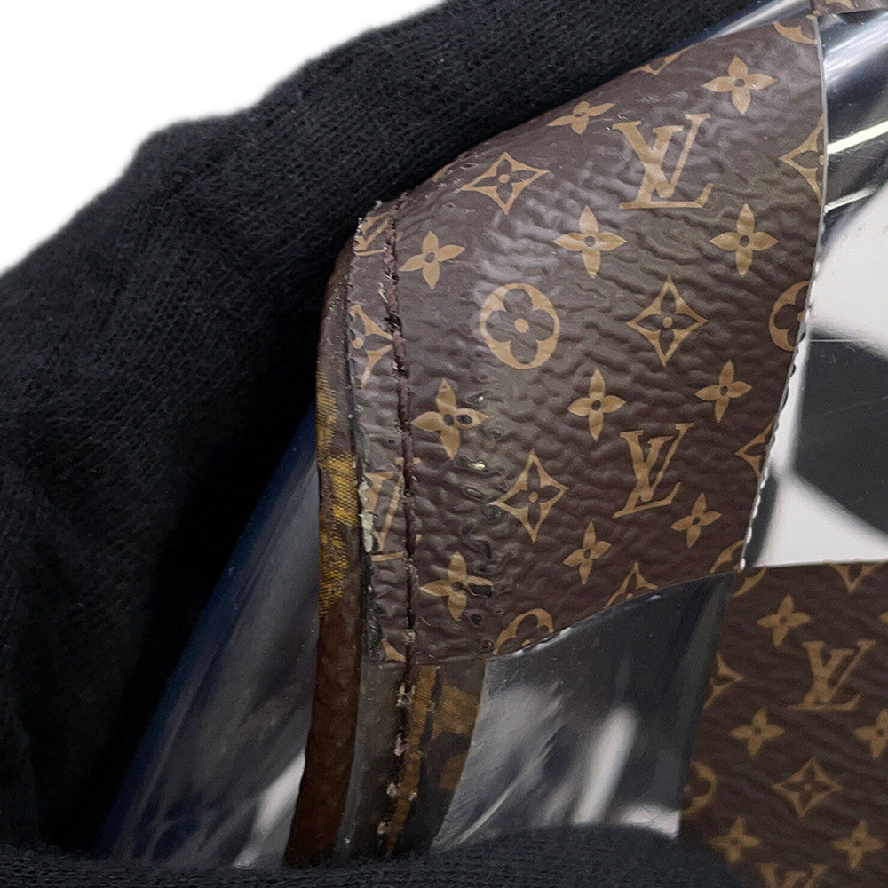 LOUIS VUITTON Keepall Bandouliere Travel Bag 22AW Brown/TransparentM20864 Monogram Chess PVC Size 50